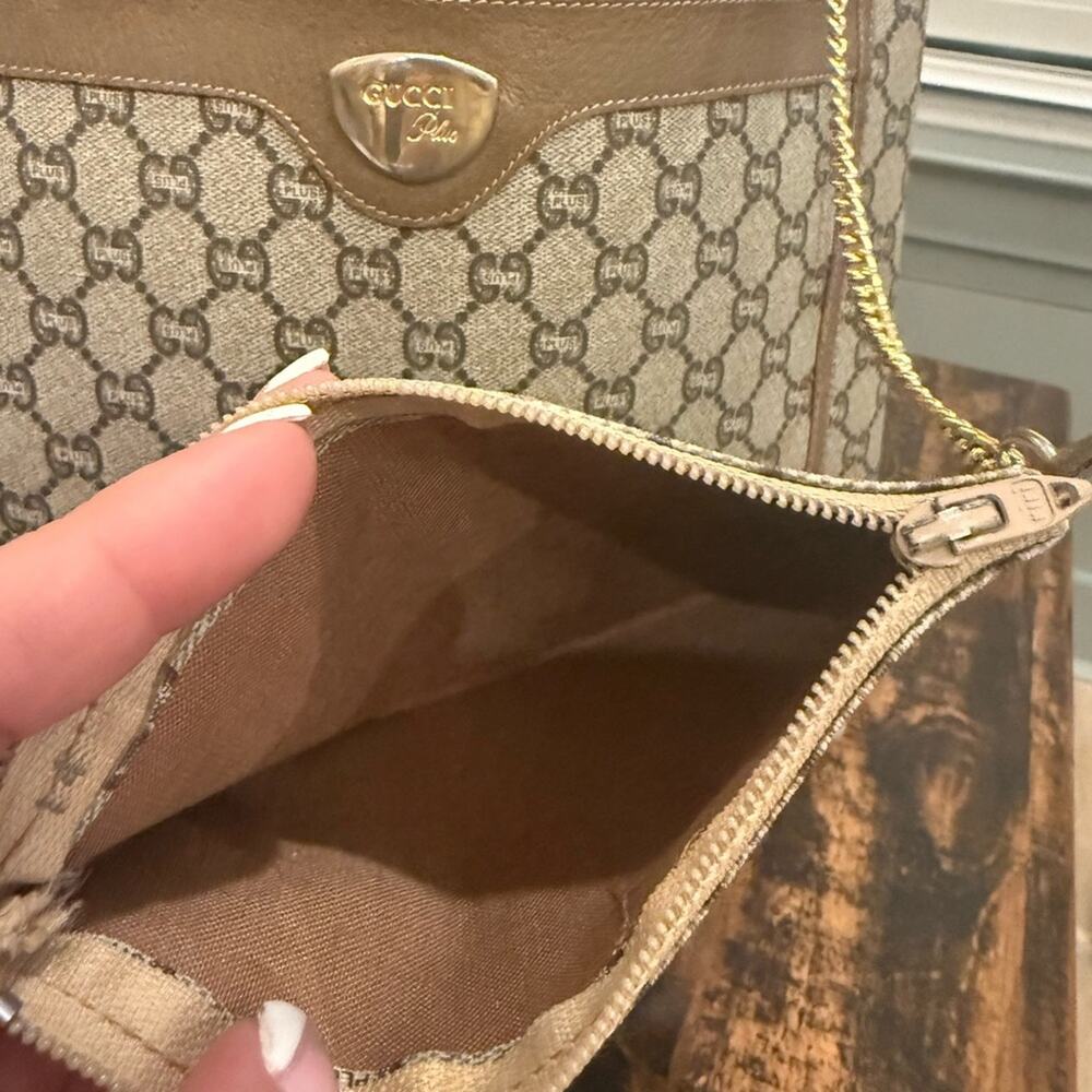 Vintage Gucci Plus Sherry line Tote & baby w/Original card & COA - Picture 4 of 16